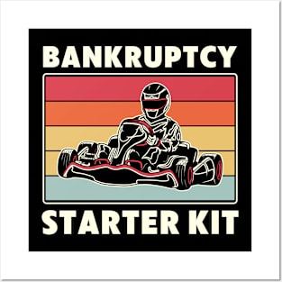 Funny Go Kart Racer Bankruptcy Starter Set Posters and Art